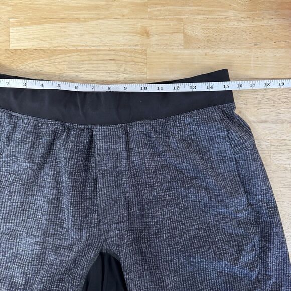 Lululemon T.H.E. Short 9" Linerless Mix Match Asphalt Grey Black Training Large - Picture 11 of 14